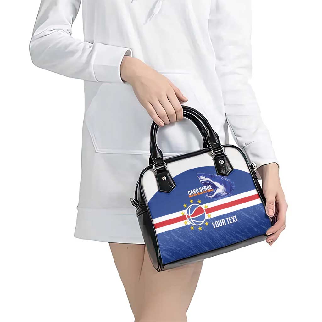 Cape Verde Basketball Custom Shoulder Handbag Come On Blue Sharks LT14