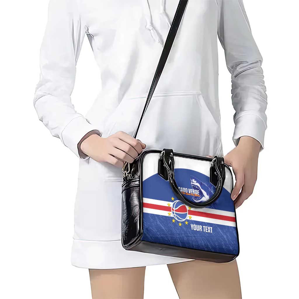 Cape Verde Basketball Custom Shoulder Handbag Come On Blue Sharks LT14