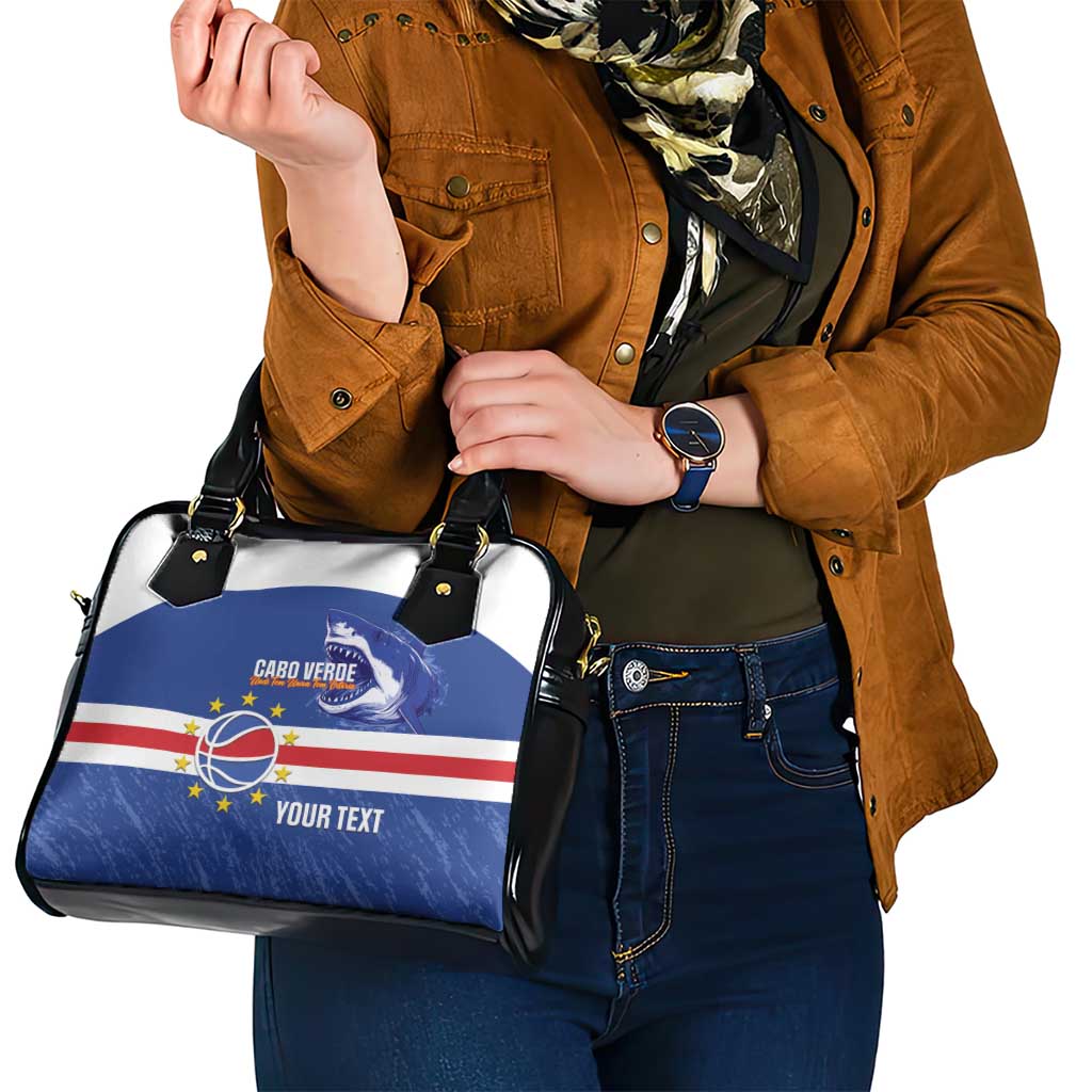 Cape Verde Basketball Custom Shoulder Handbag Come On Blue Sharks LT14