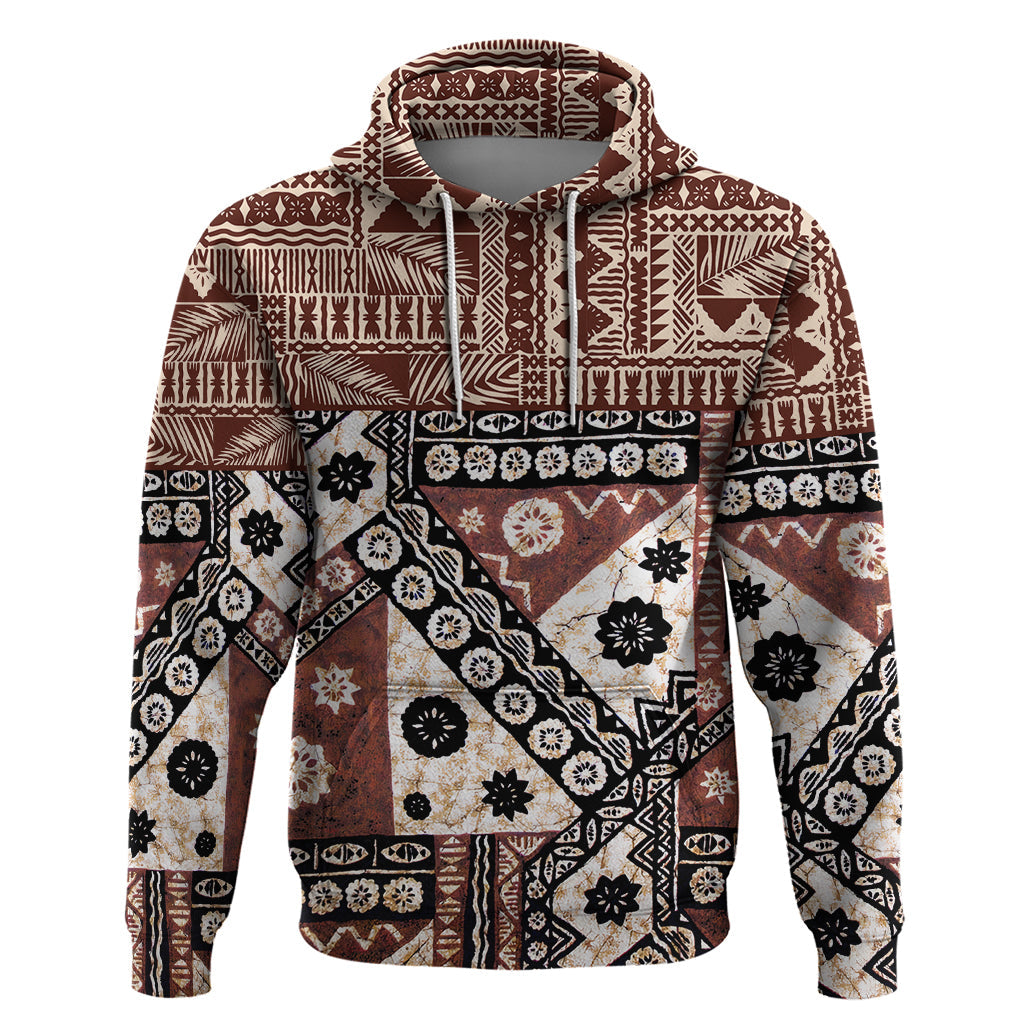 Bula Fiji Hoodie Unique Masi Tapa Pattern LT14