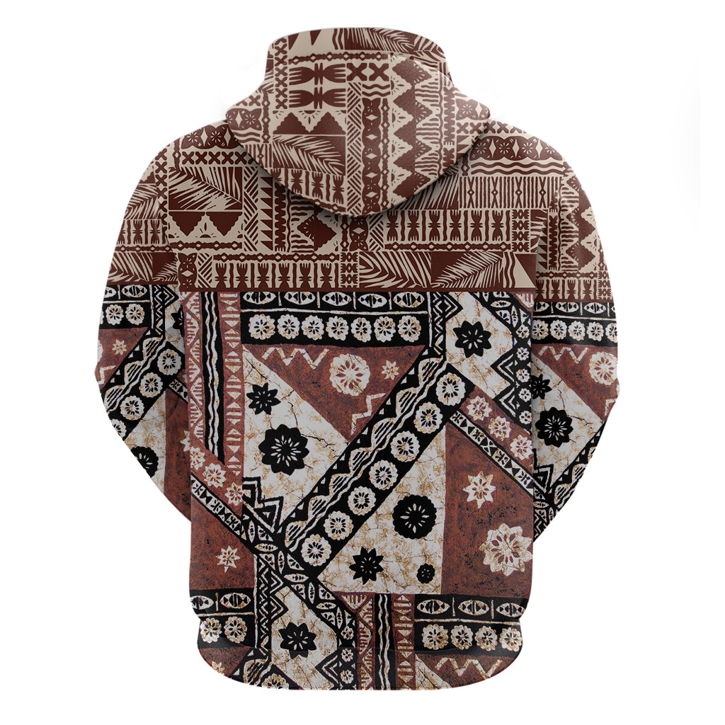 Bula Fiji Hoodie Unique Masi Tapa Pattern LT14