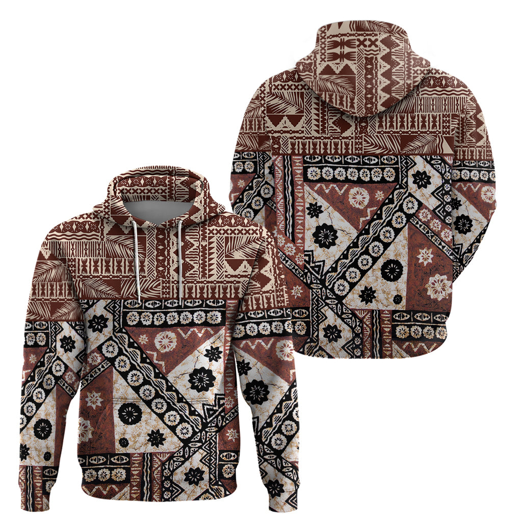 Bula Fiji Hoodie Unique Masi Tapa Pattern LT14
