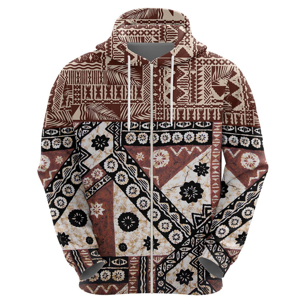 Bula Fiji Hoodie Unique Masi Tapa Pattern LT14