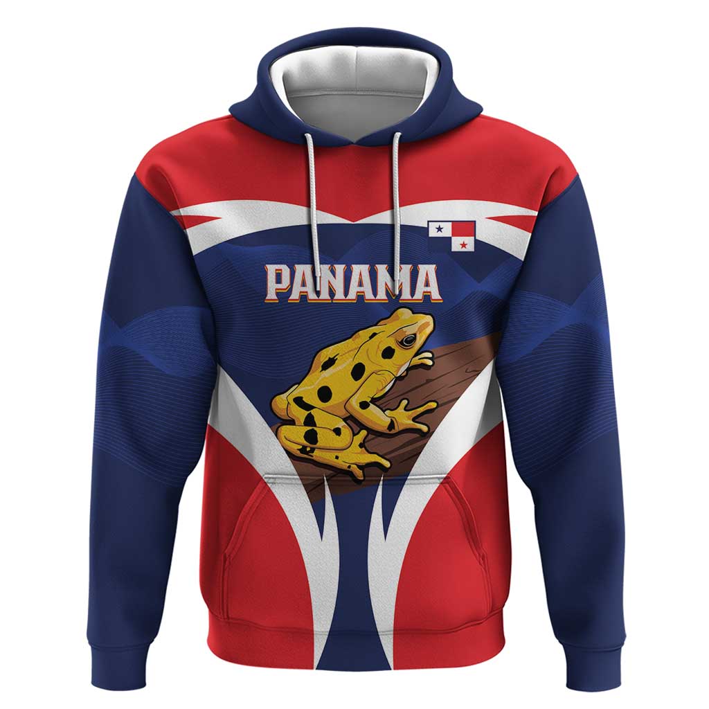Panama Golden Frog Hoodie Coat Of Arms - Sporty Style LT14