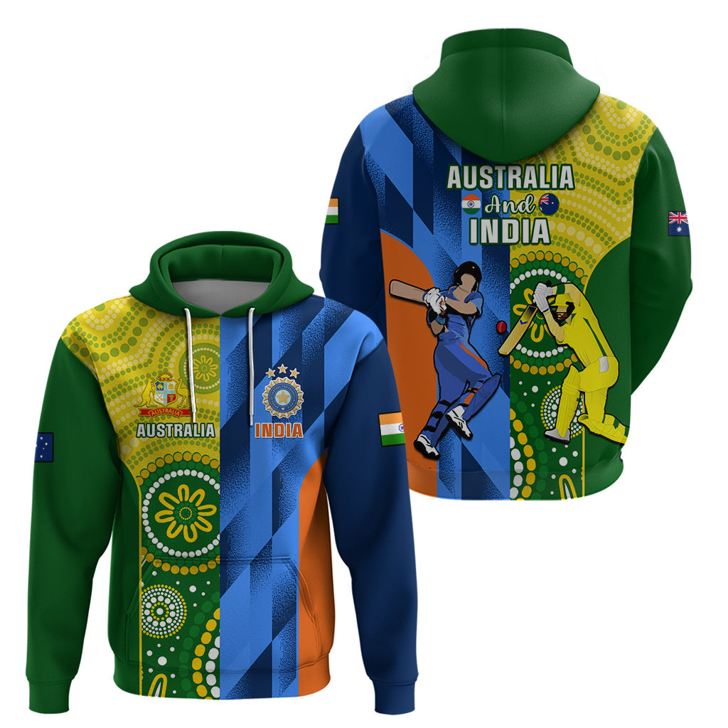 Australia And India Cricket Hoodie 2023 World Cup Final Together LT14