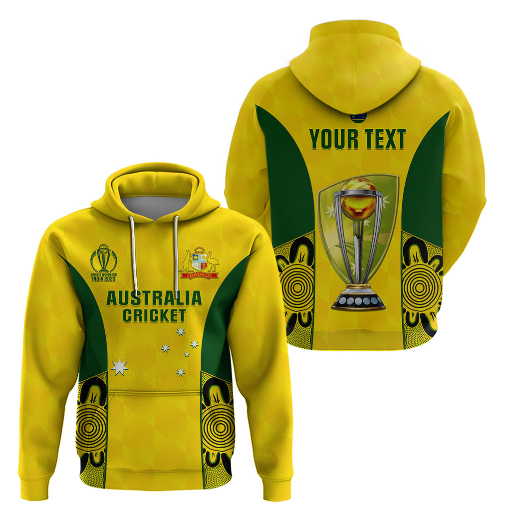 Custom Australia Cricket Hoodie World Cup Go Champions 2023 Indigenous LT14