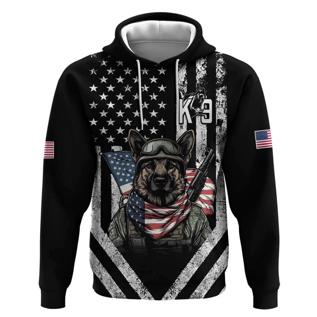 USA National K9 Veterans Day Hoodie Honoring Our Furring Heroes LT14