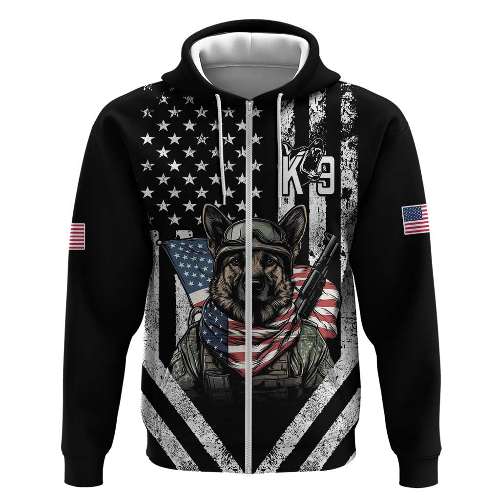 USA National K9 Veterans Day Hoodie Honoring Our Furring Heroes LT14