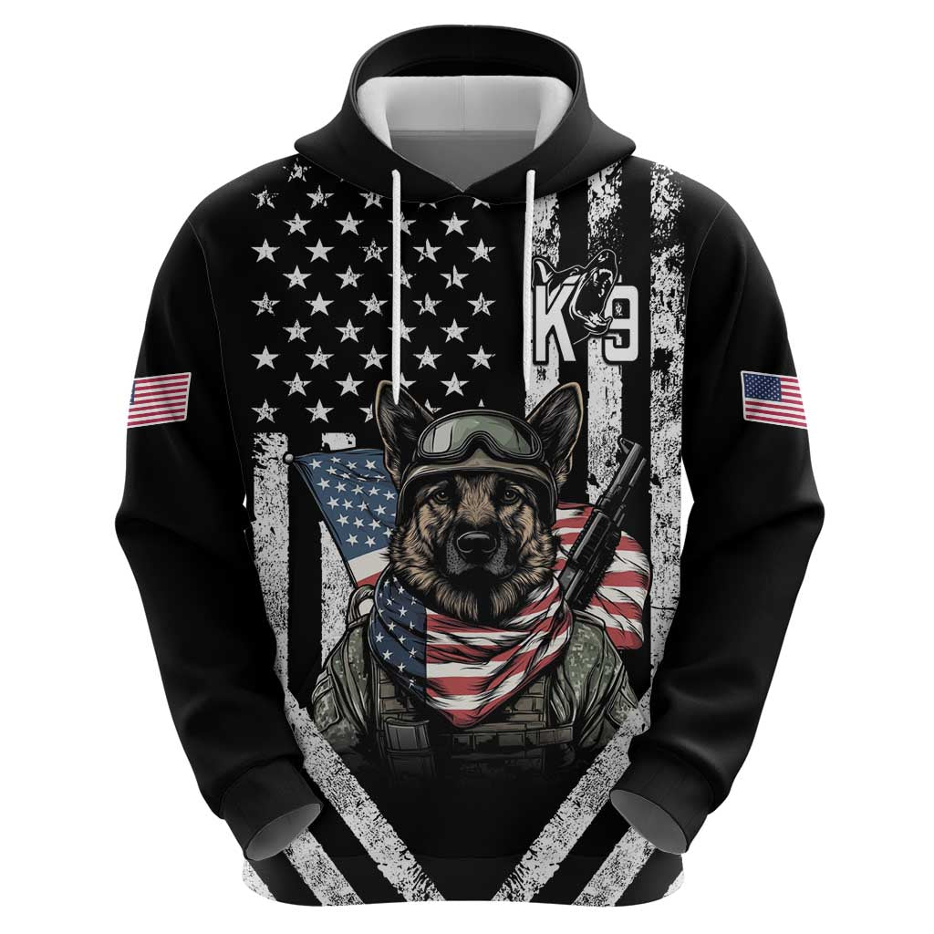 USA National K9 Veterans Day Hoodie Honoring Our Furring Heroes LT14