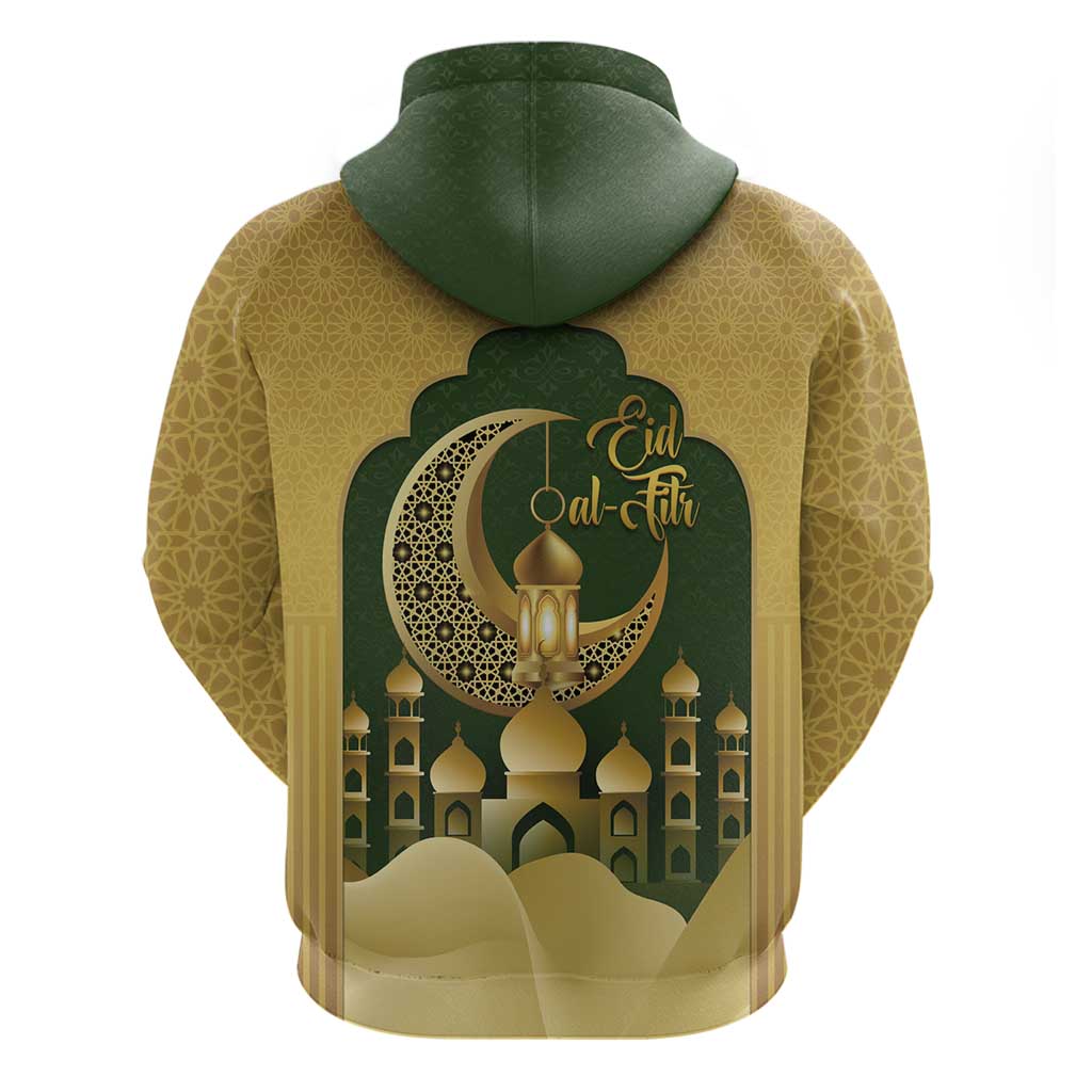 Eid al-Fitr Hoodie Khair Mubarak Islamic Pattern LT14