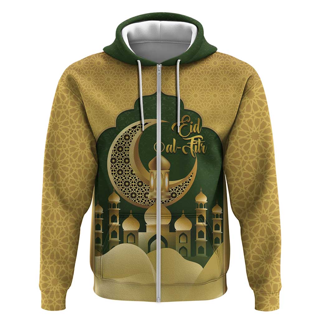 Eid al-Fitr Hoodie Khair Mubarak Islamic Pattern LT14