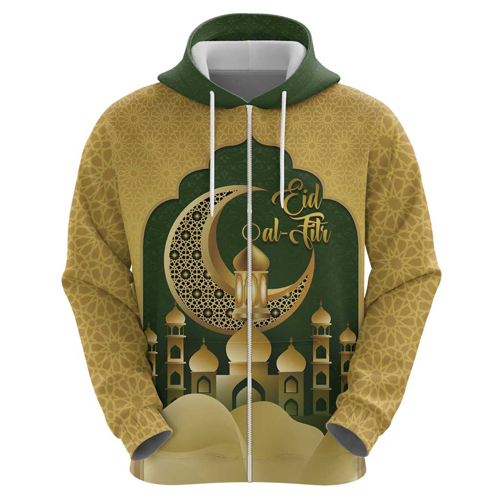 Eid al-Fitr Hoodie Khair Mubarak Islamic Pattern LT14