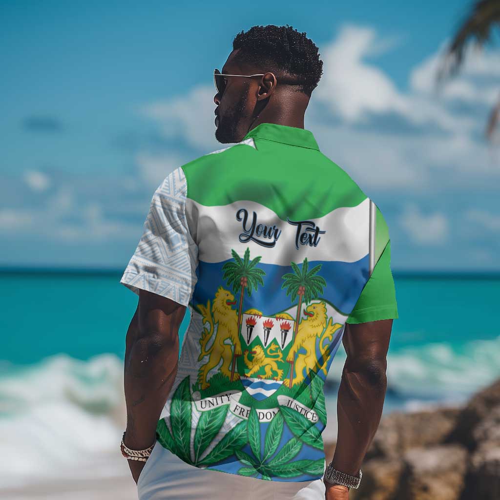 Personalised Afro Sierra Leone Hawaiian Shirt Chimp With Drum - Happy Independence Day LT14