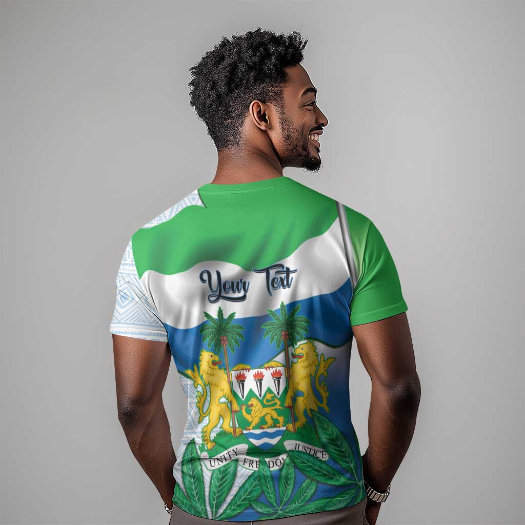 Personalised Afro Sierra Leone T shirt Chimp With Drum - Happy Independence Day LT14