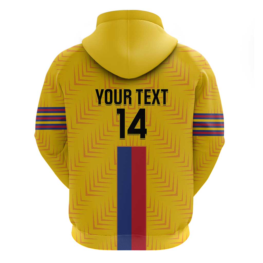 Custom Colombia Football Hoodie Vamos Los Cafeteros LT14