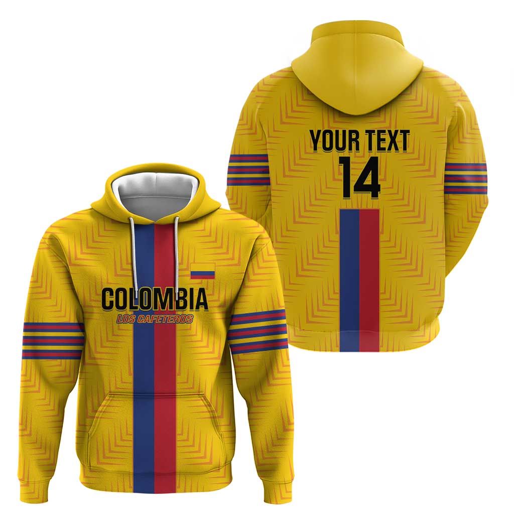 Custom Colombia Football Hoodie Vamos Los Cafeteros LT14
