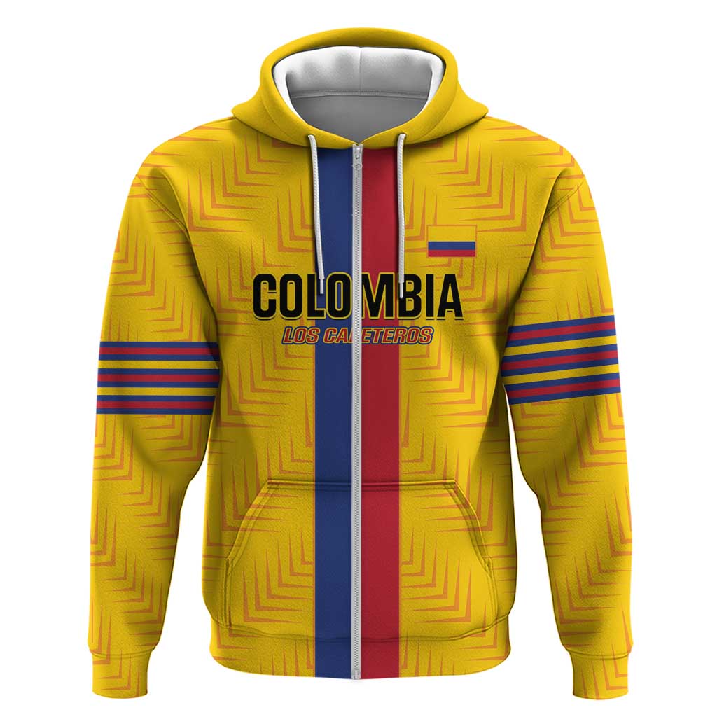 Custom Colombia Football Hoodie Vamos Los Cafeteros LT14