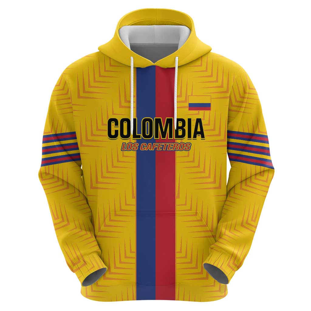 Custom Colombia Football Hoodie Vamos Los Cafeteros LT14