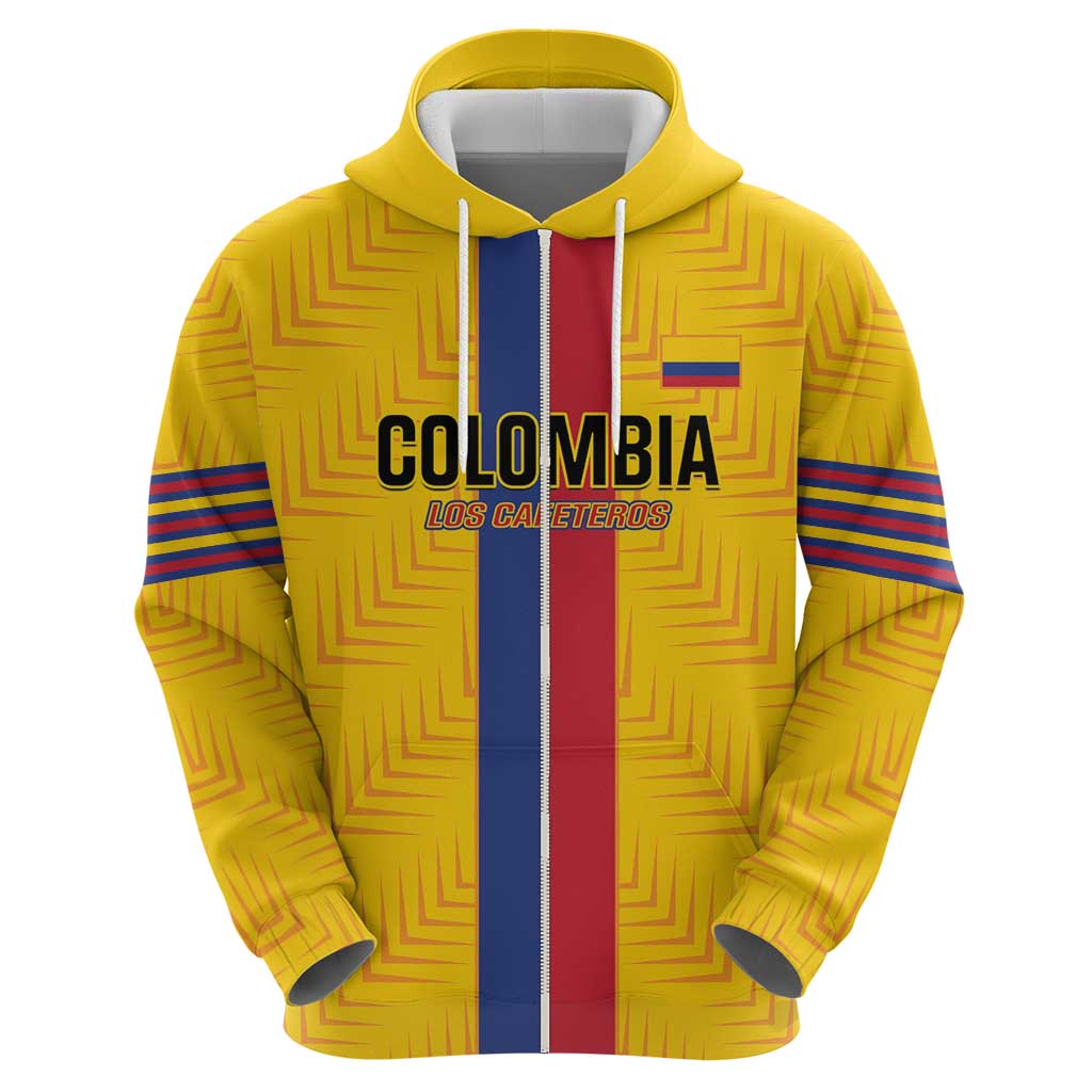 Custom Colombia Football Hoodie Vamos Los Cafeteros LT14