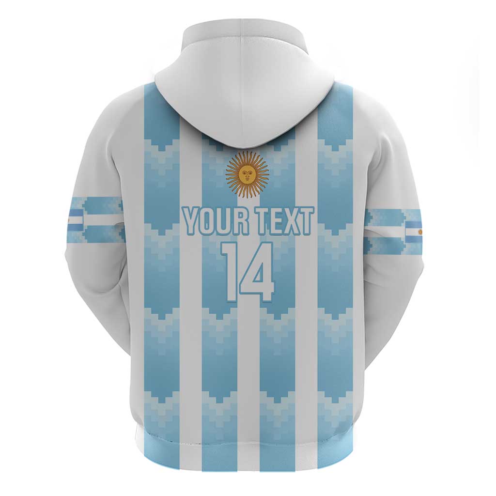Custom Argentina Football Hoodie Vamos La Albiceleste LT14