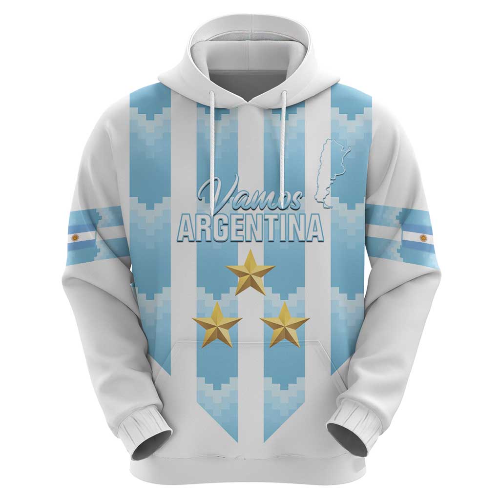 Custom Argentina Football Hoodie Vamos La Albiceleste LT14