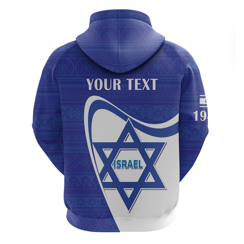 Personalised Israel Independence Day Hoodie 2024 Yom Haatzmaut LT14