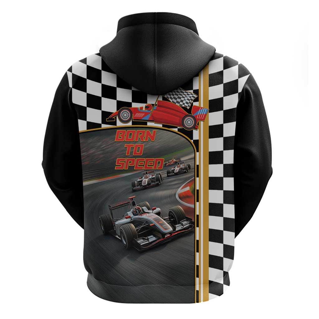 Racing Car 2025 Hoodie Born To Speed LT14
