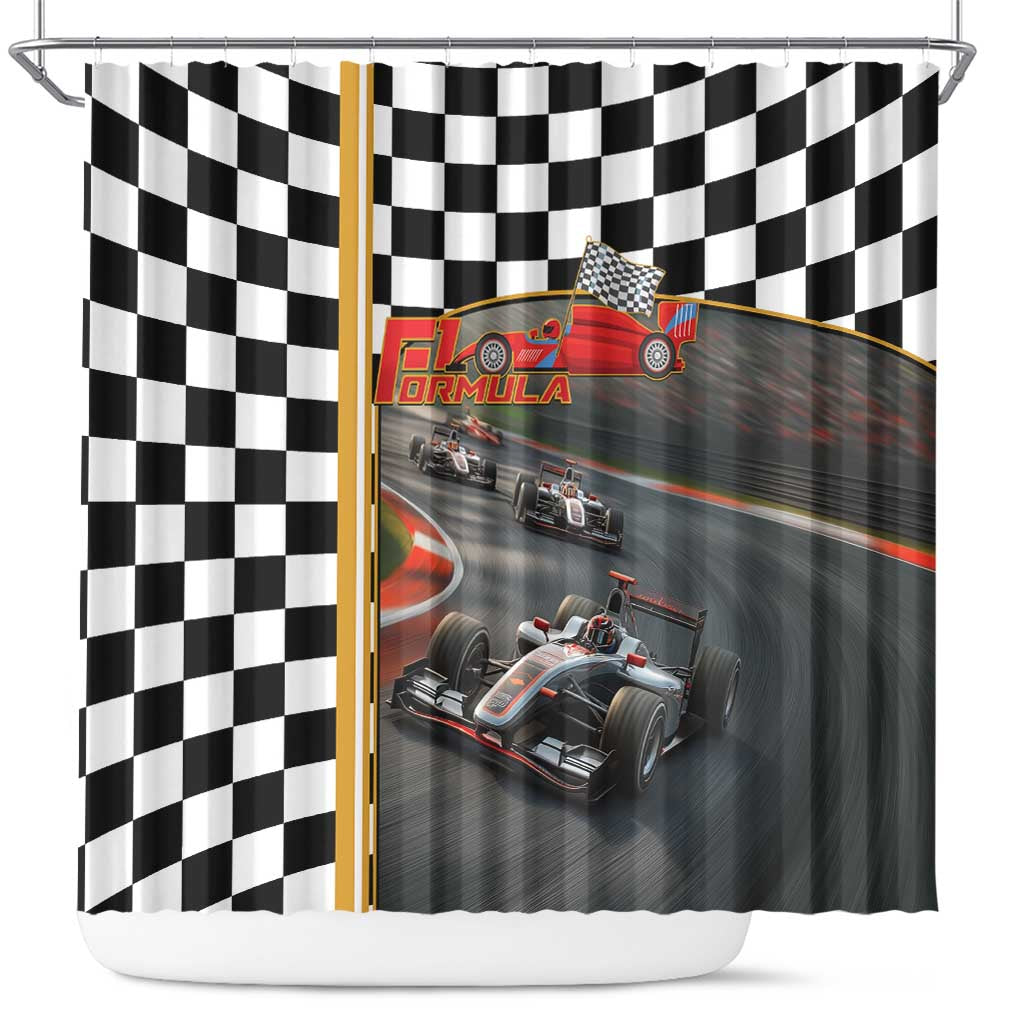 Racing Car 2025 Shower Curtain Born To Speed LT14