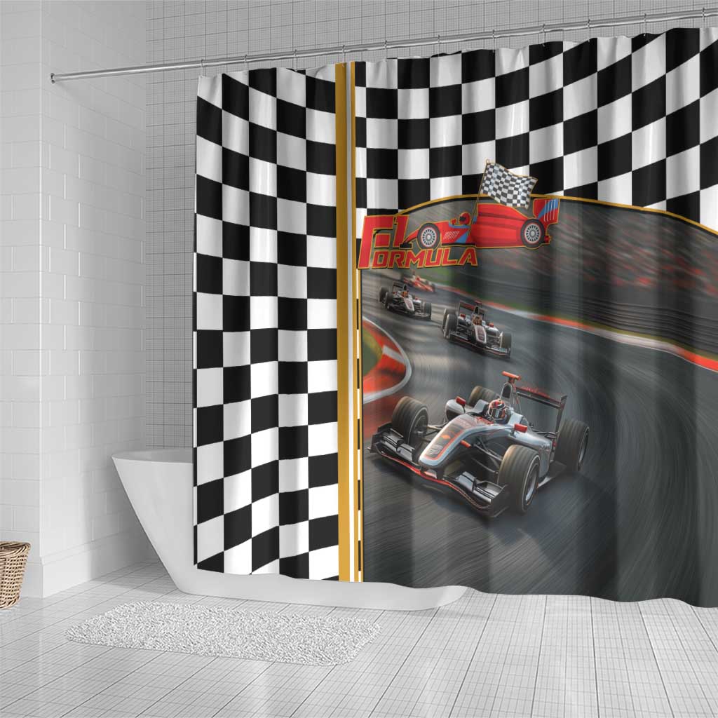 Racing Car 2025 Shower Curtain Born To Speed LT14