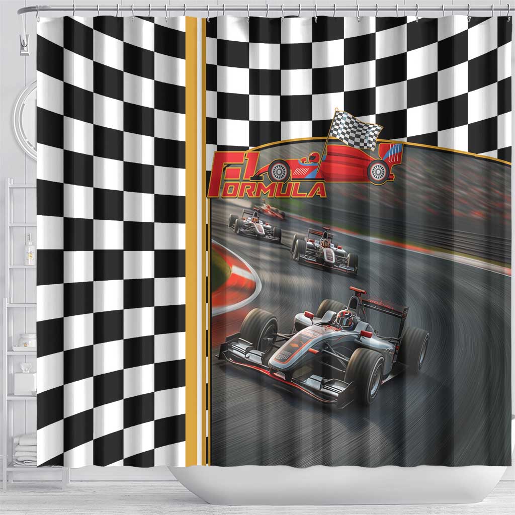 Racing Car 2025 Shower Curtain Born To Speed LT14