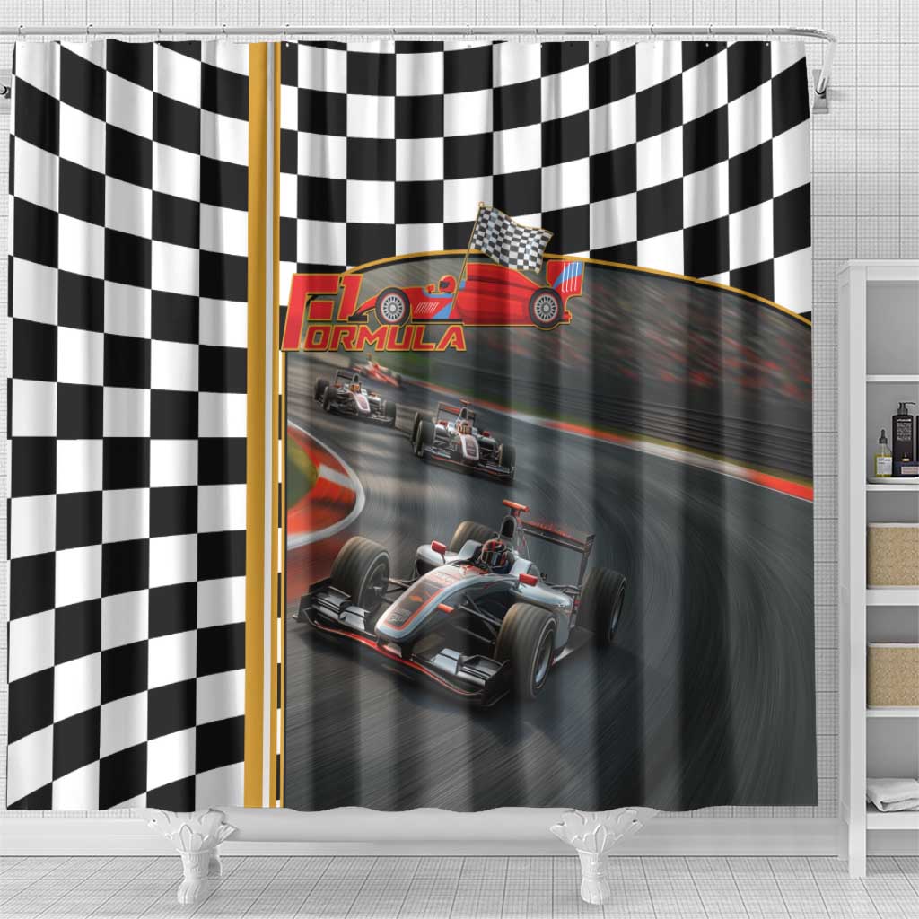 Racing Car 2025 Shower Curtain Born To Speed LT14