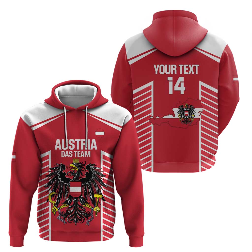 Custom Austria Football Hoodie Come On Das Team LT14