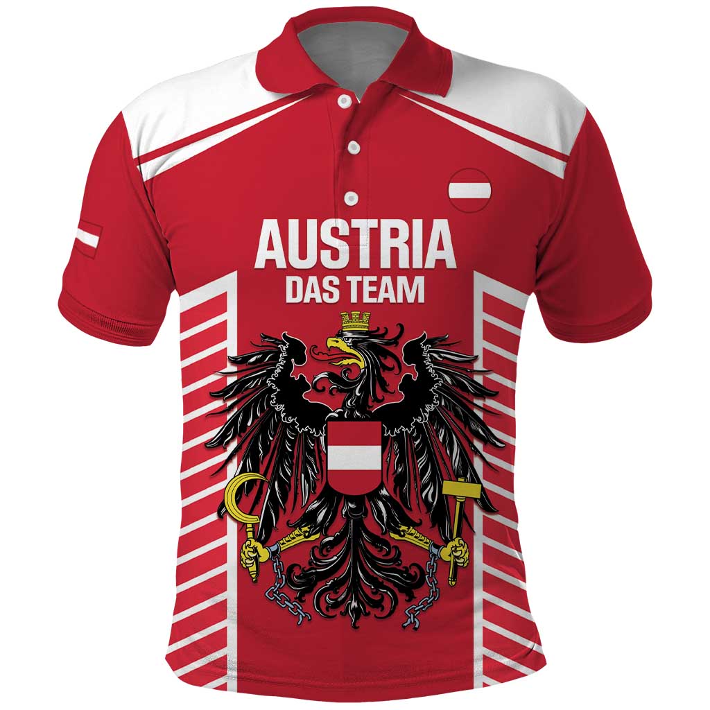Custom Austria Football Polo Shirt Come On Das Team LT14