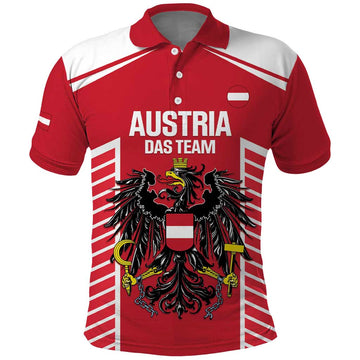 Custom Austria Football Polo Shirt Come On Das Team LT14