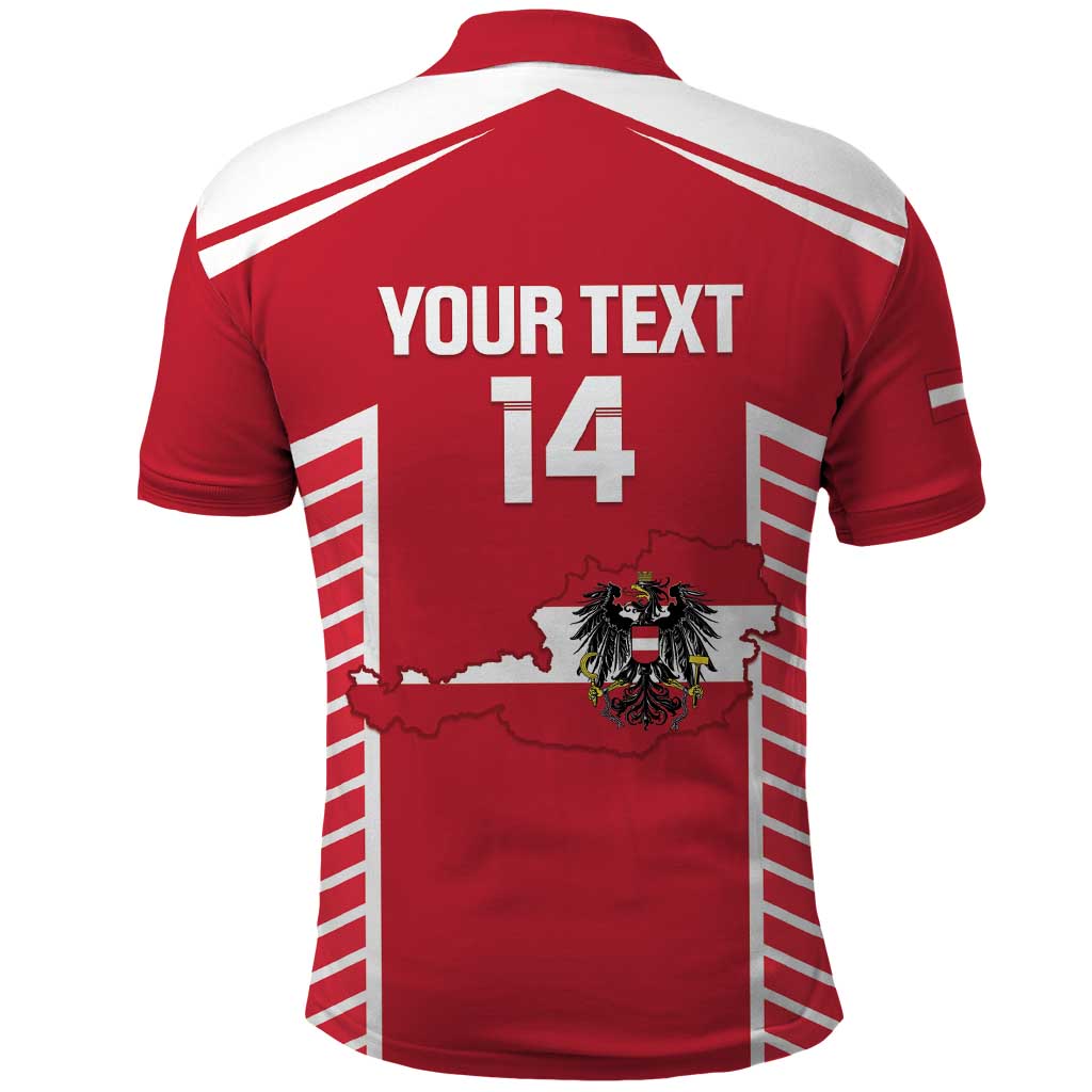 Custom Austria Football Polo Shirt Come On Das Team LT14