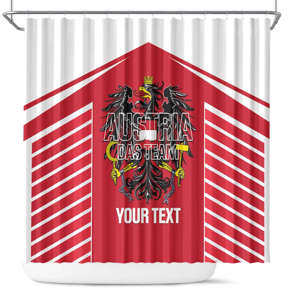 Custom Austria Football Shower Curtain Come On Das Team LT14
