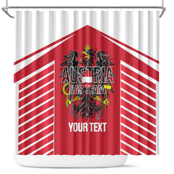 Custom Austria Football Shower Curtain Come On Das Team LT14