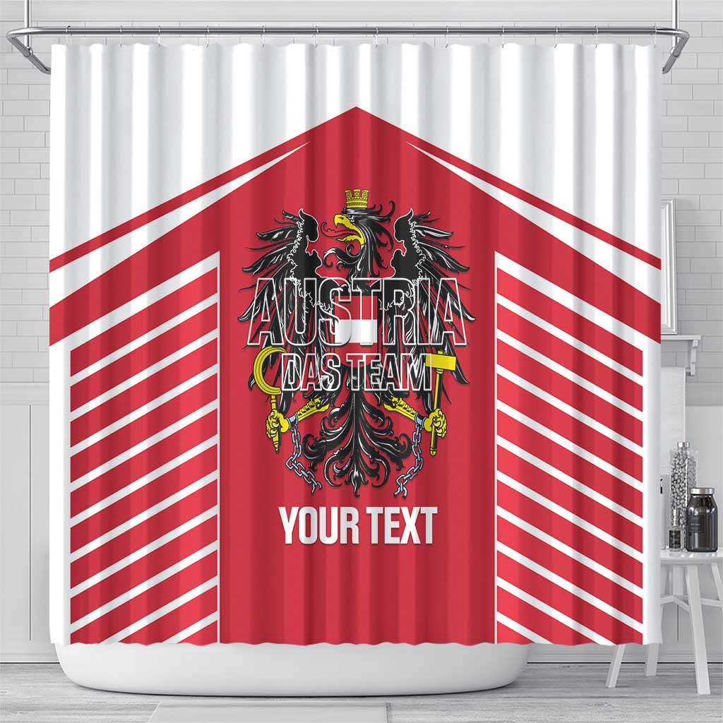 Custom Austria Football Shower Curtain Come On Das Team LT14