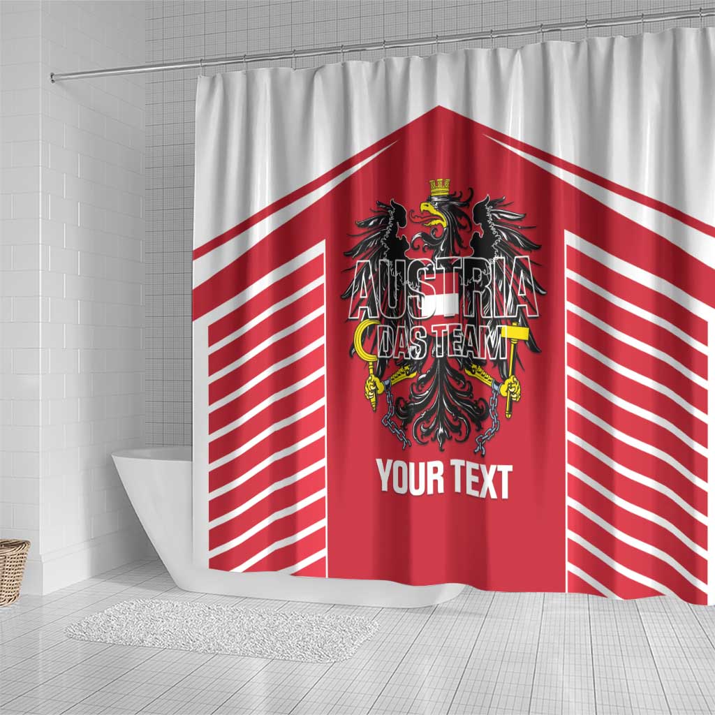 Custom Austria Football Shower Curtain Come On Das Team LT14