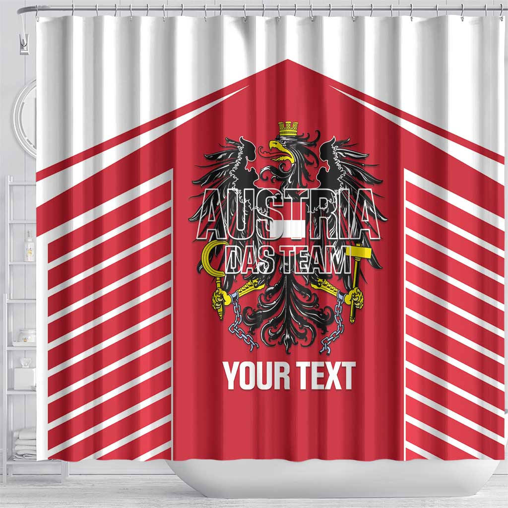 Custom Austria Football Shower Curtain Come On Das Team LT14