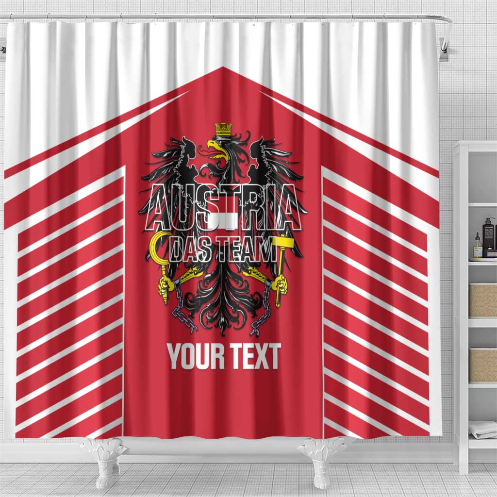 Custom Austria Football Shower Curtain Come On Das Team LT14
