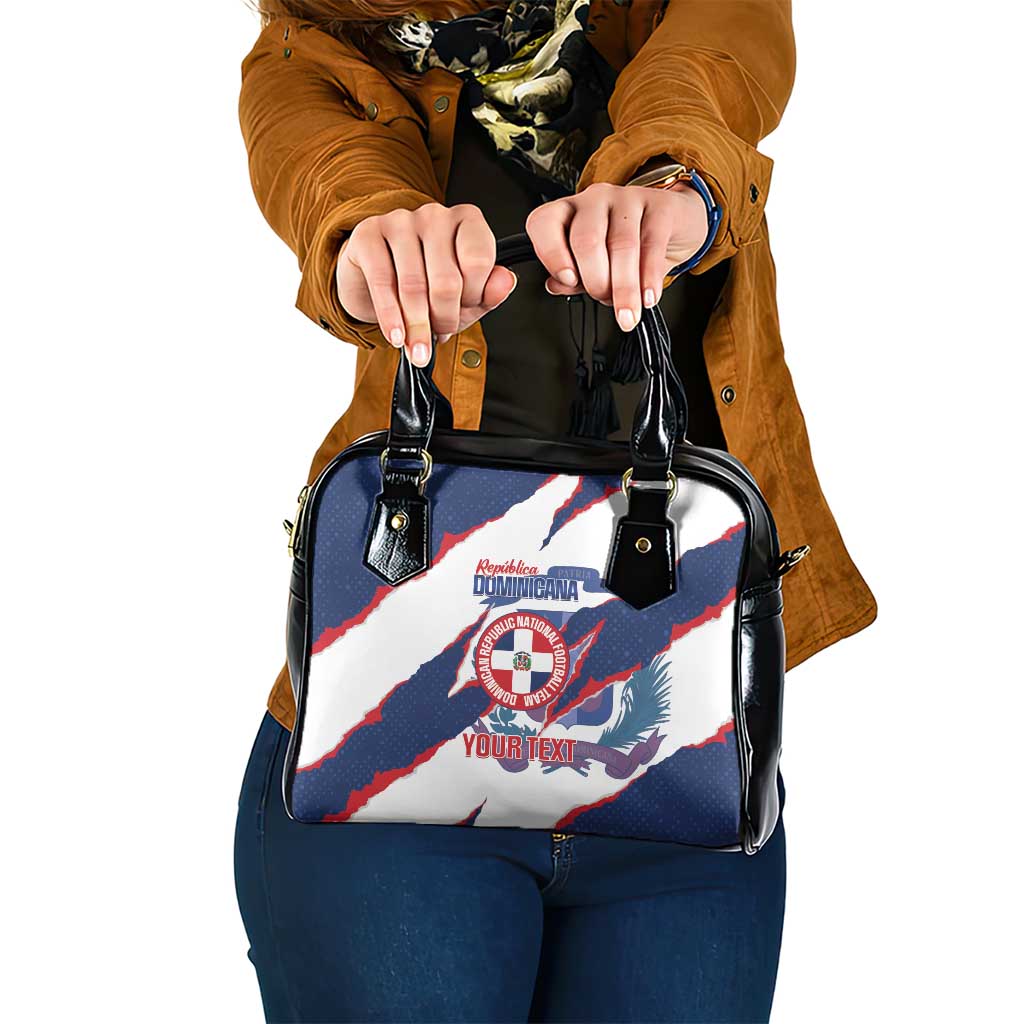 Custom Dominican Republic Football Shoulder Handbag Los Quisqueyanos Crack Style LT14