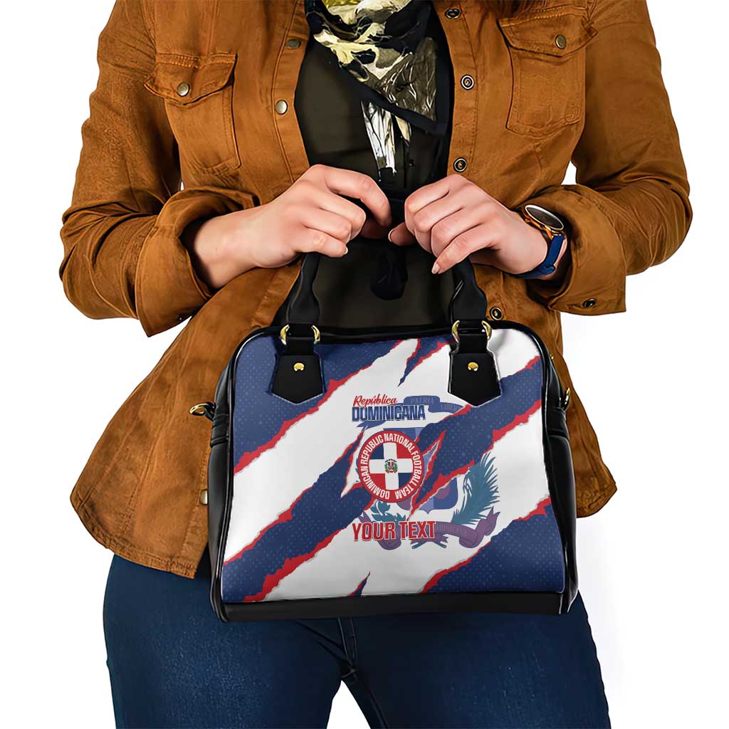Custom Dominican Republic Football Shoulder Handbag Los Quisqueyanos Crack Style LT14