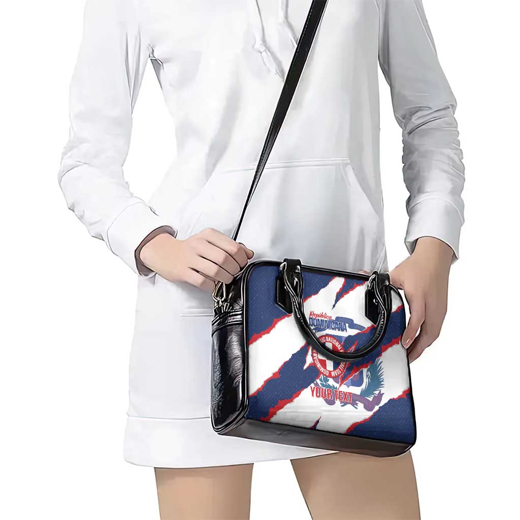 Custom Dominican Republic Football Shoulder Handbag Los Quisqueyanos Crack Style LT14