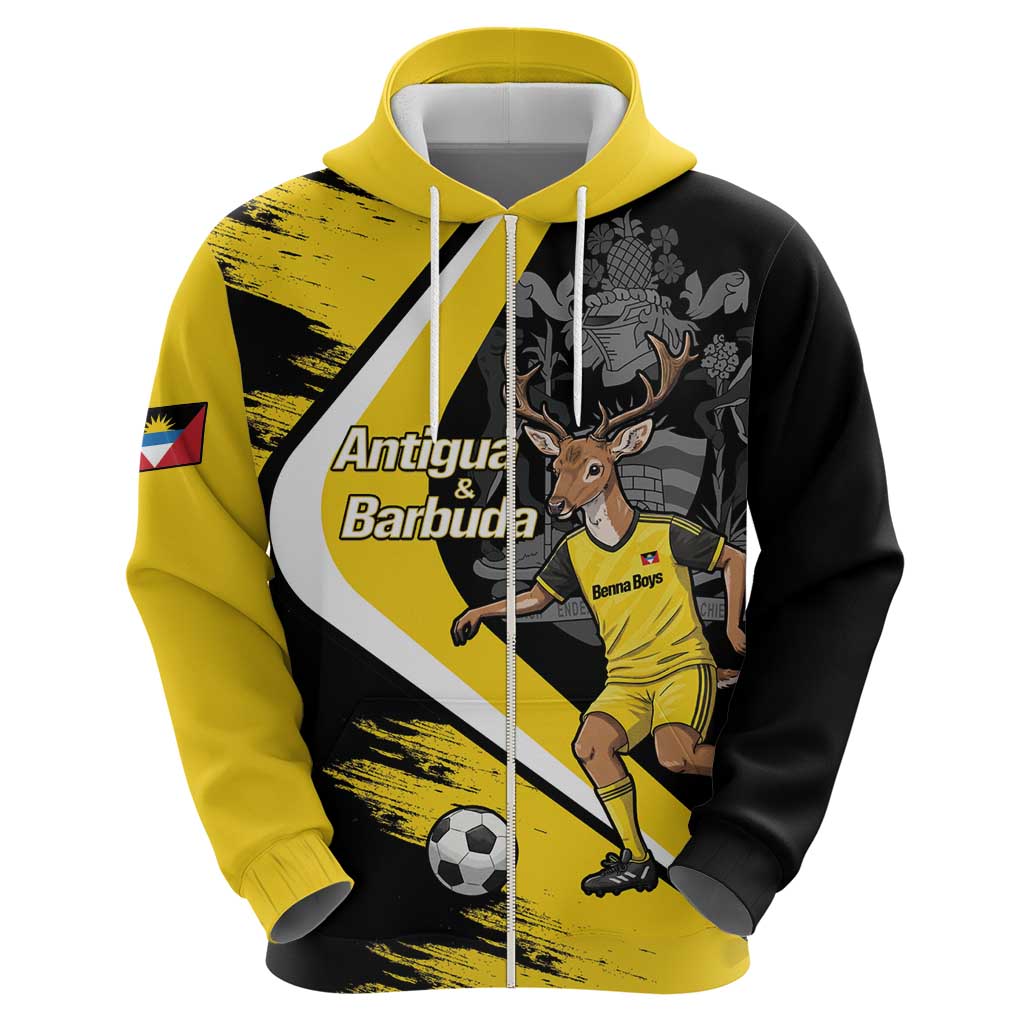 Custom Antigua and Barbuda Football Hoodie Go Benna Boys Sporty Deer Mascot LT14