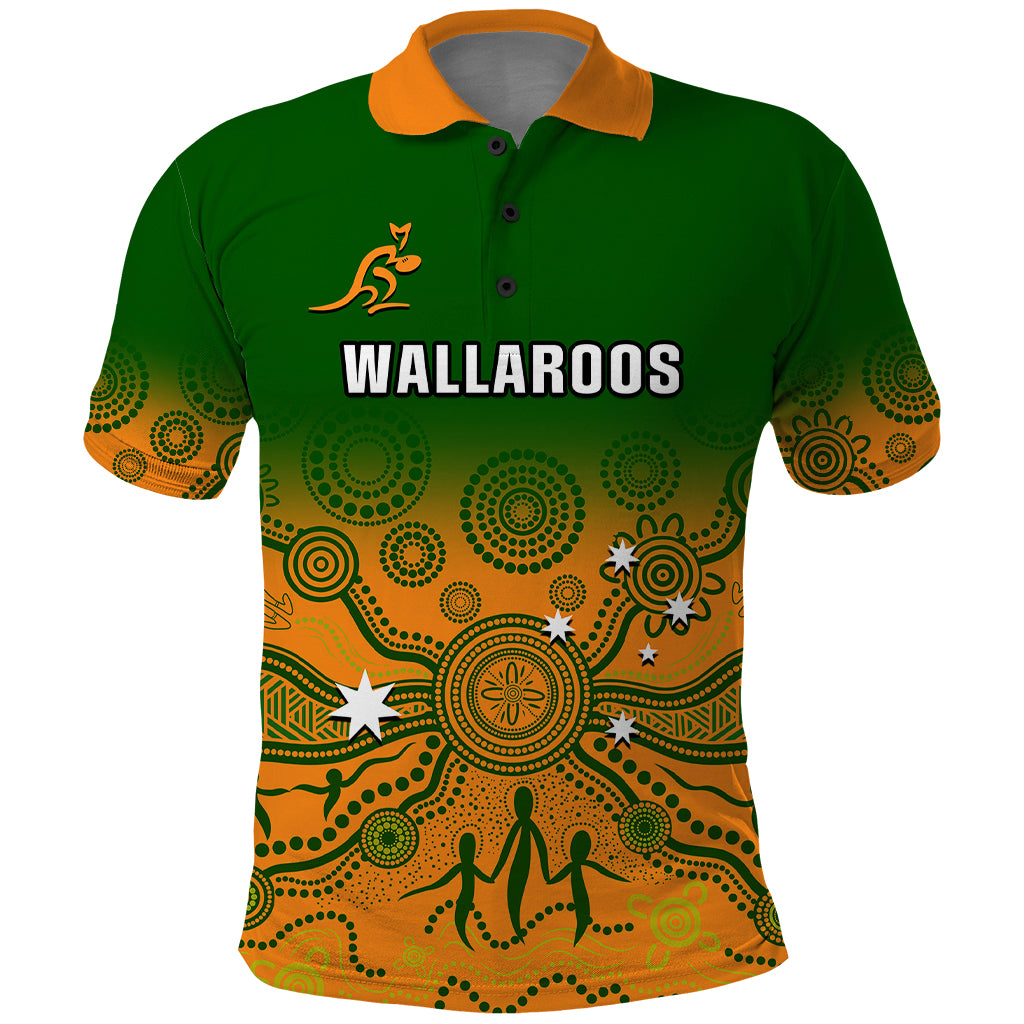 Personalised Australia Rugby Polo Shirt Go Wallaroos Pacific Indigenous Version 2023 LT14