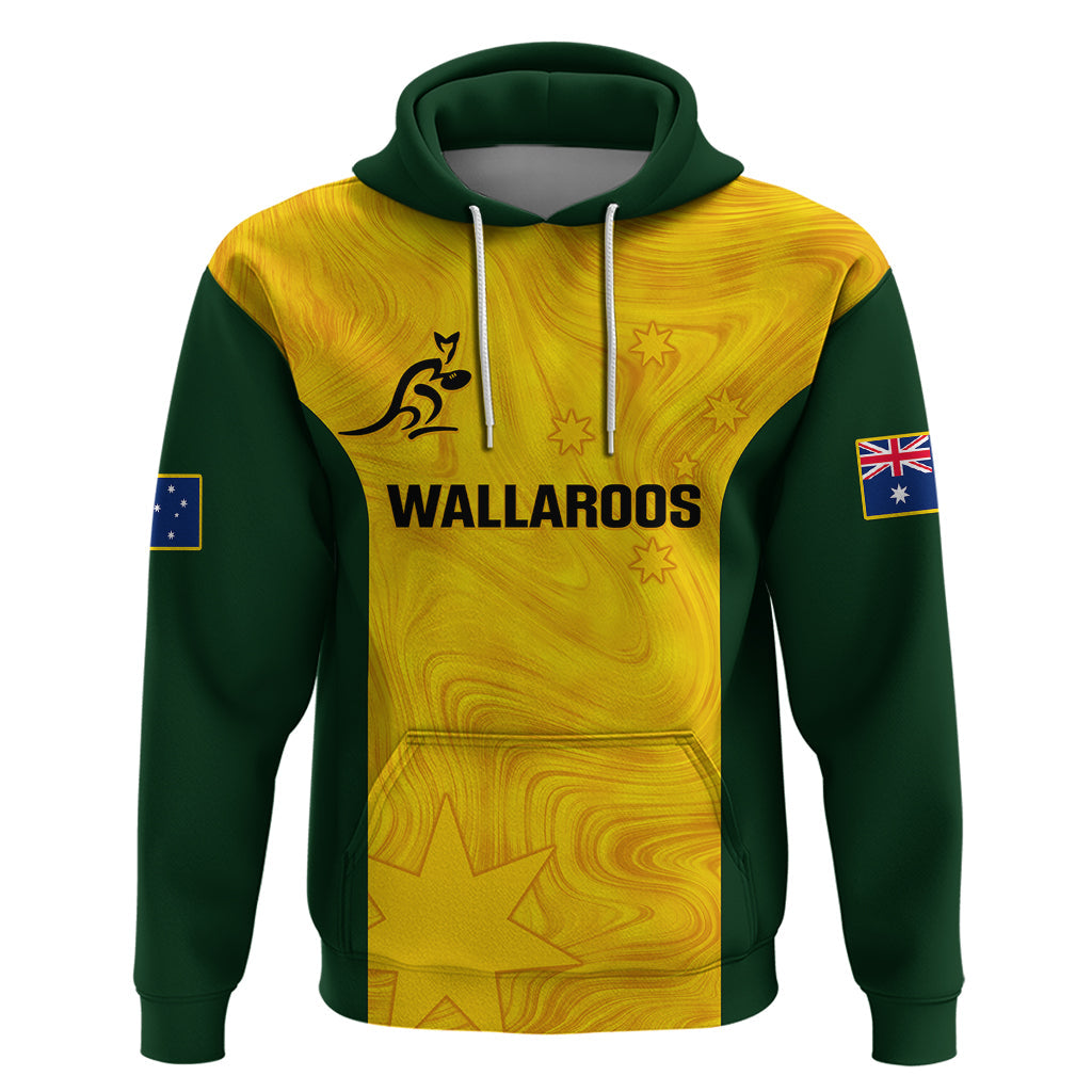 Australia Rugby Hoodie Go Wallaroos Pacific Simple Version 2023 LT14