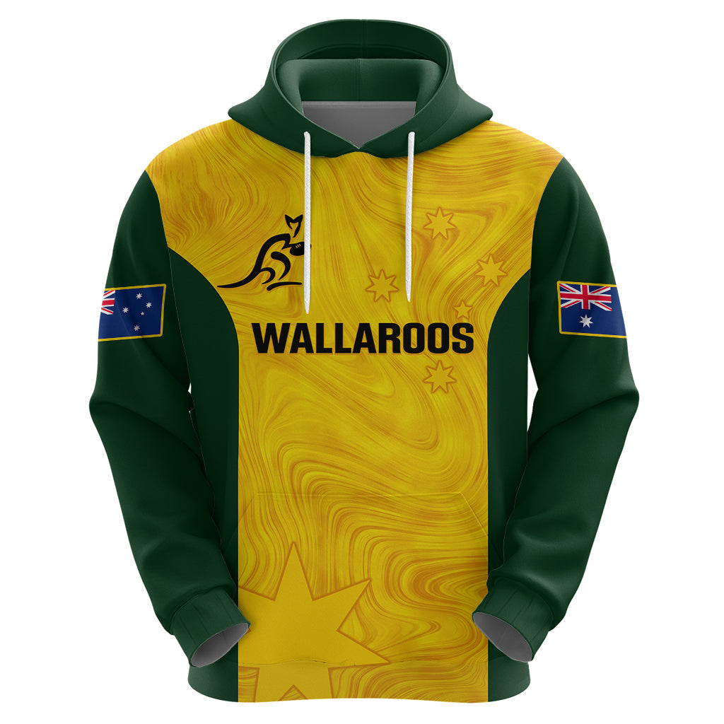 Australia Rugby Hoodie Go Wallaroos Pacific Simple Version 2023 LT14
