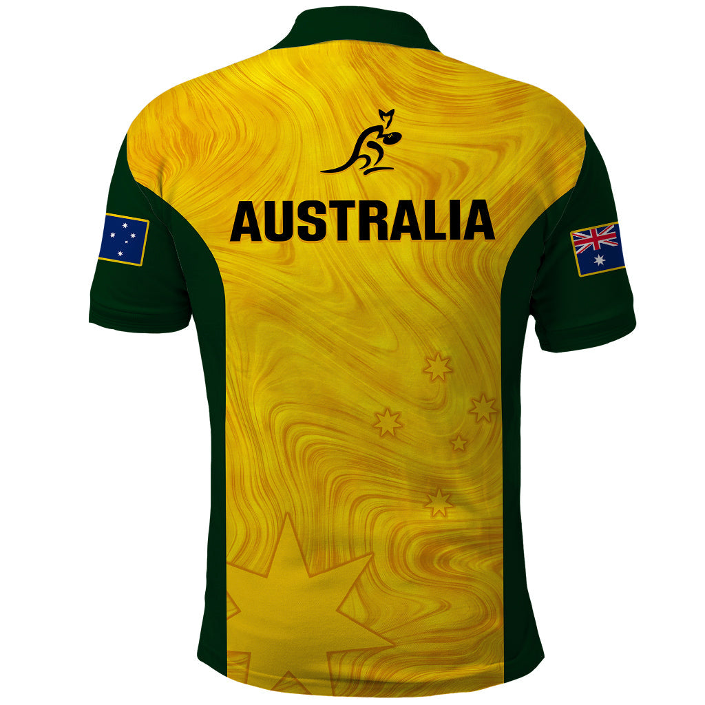 Australia Rugby Polo Shirt Go Wallaroos Pacific Simple Version 2023 LT14