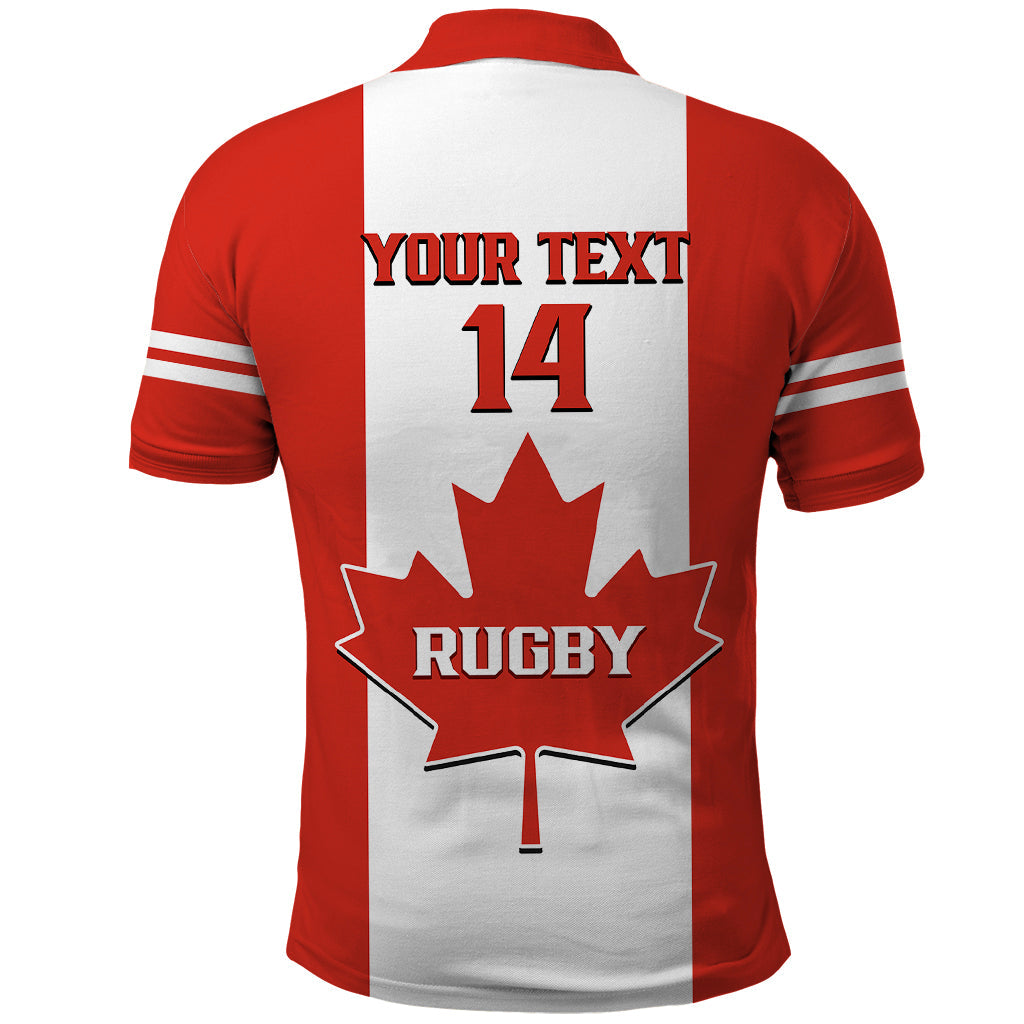 Personalised Canada Rugby Polo Shirt Go Canucks Maple Leaf Pacific  2023 LT14